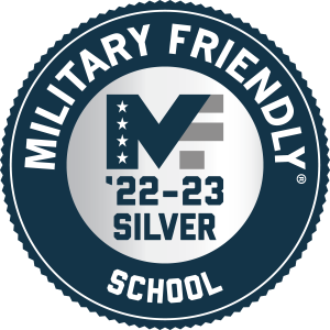 Military Friendly Silver School Award Badge, 2022 to 2023